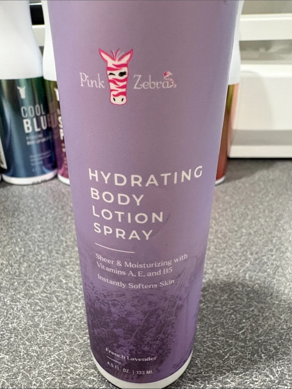 Pink Zebra Hydrating Body Lotion Spray - French Lavender